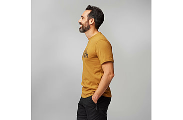 Image of Fjallraven Lush Logo T-Shirt - Mens, Acorn, Medium, F12600219-166-M