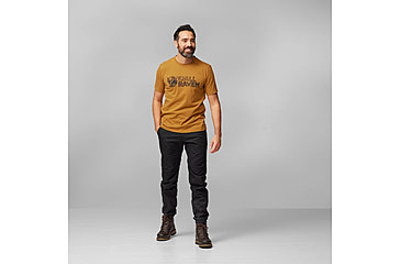 Image of Fjallraven Lush Logo T-Shirt - Mens, Acorn, Medium, F12600219-166-M