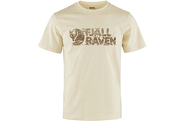 Image of Fjallraven Lush Logo T-Shirt - Men's, Chalk White, Large, F12600219-113-L