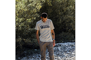 Image of Fjallraven Lush Logo T-Shirt - Mens, Fossil, 2XL, F12600219-118-XXL