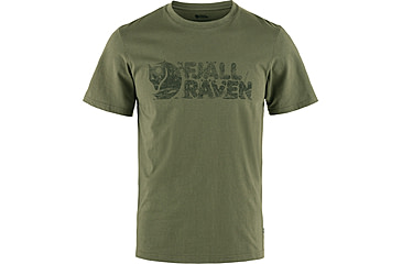 Image of Fjallraven Lush Logo T-Shirt - Mens, Laurel Green, Medium, F12600219-625-M