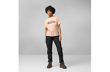 Image of Fjallraven Lush Logo T-Shirt - Womens, Chalk Rose, Extra Large, F14600165-302-XL