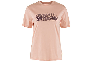 Image of Fjallraven Lush Logo T-Shirt - Womens, Chalk Rose, Extra Large, F14600165-302-XL