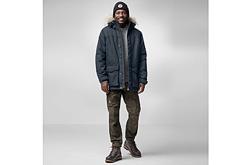 Image of Fjallraven Nuuk Lite Parka - Mens, Black, Extra Large, F87158-550-XL