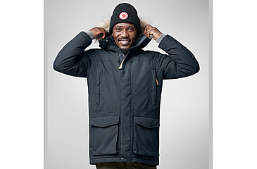 Image of Fjallraven Nuuk Lite Parka - Mens, Black, Extra Large, F87158-550-XL