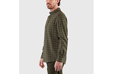 Image of Fjallraven Ovik Flannel Shirt - Mens, Laurel Green/Indigo Blue, 2XL, F82979-625-534-XXL