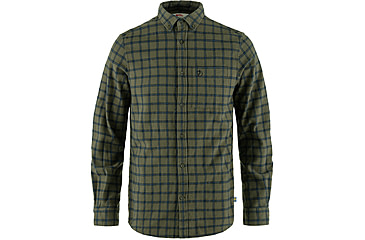 Image of Fjallraven Ovik Flannel Shirt - Mens, Laurel Green/Indigo Blue, 2XL, F82979-625-534-XXL