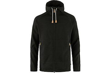 Image of Fjallraven Ovik Fleece Hoodie - Mens, Black, Medium, F82252-550-M