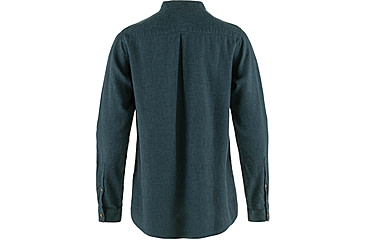 Image of Fjallraven Ovik Hemp Shirt Long Sleeve - Women's, Mountain Blue, Extra Small, F14600149-570-XS