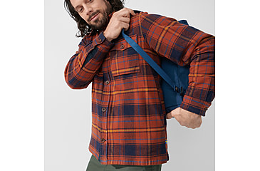 Image of Fjallraven Ovik Lite Padded Shirt - Mens, Autumn Leaf-Dark Navy, Medium, F87069-215-555-M