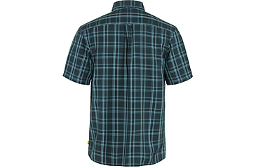 Image of Fjallraven Ovik Lite Short Sleeve Shirt - Mens, Dark Navy/Dawn Blue, Small, F87038-555-543-S