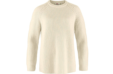 Image of Fjallraven Ovik Rib Sweater - Womens, Chalk White, Large, F14600183-113FR-L