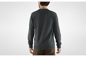 Image of Fjallraven Ovik Round-Neck Sweater - Mens, Dark Grey, Large, F87323-030-L