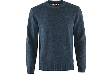 Image of Fjallraven Ovik Round-Neck Sweater - Mens, Navy, Small, F87323-560-S