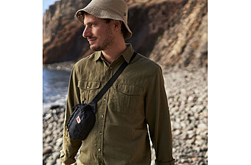 Image of Fjallraven Ovik Travel Long Sleeve Shirt - Mens, Green, Extra Small, F87208-620-XS