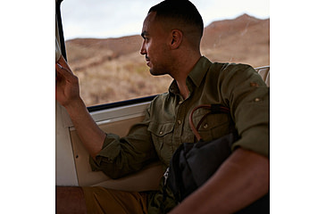 Image of Fjallraven Ovik Travel Long Sleeve Shirt - Mens, Green, Extra Small, F87208-620-XS