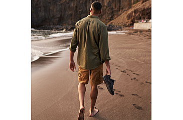 Image of Fjallraven Ovik Travel Long Sleeve Shirt - Mens, Green, Extra Small, F87208-620-XS