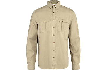 Image of Fjallraven Ovik Travel Long Sleeve Shirt - Mens, Sand Stone, 2XL, F87208-195-XXL
