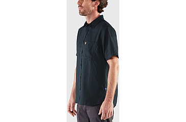 Image of Fjallraven Ovik Travel Short Sleeve Shirt - Mens, Dark Navy, 2XL, F87039-555-XXL