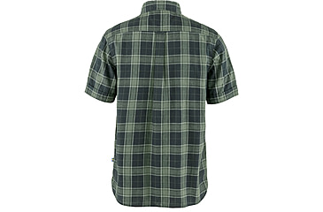 Image of Fjallraven Ovik Travel Short Sleeve Shirt - Mens, Dark Navy/Patina Green, 2XL, F87039-555-614-XXL