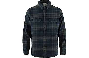Image of Fjallraven Ovik Twill Shirt - Mens, Dark Navy/Basalt, Small, F81478-555-050-S
