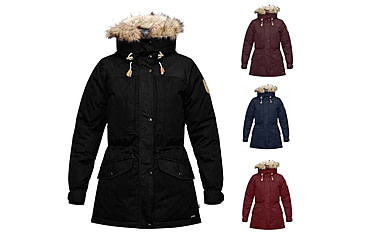 Image of Fjallraven Singi Down Jacket - Womens, Black, Dark Garnet, Dark Navy, Red Oak
