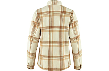 Image of Fjallraven Singi Flannel Overshirt - Womens, Chalk White/Dune Beige, Small, F86986-113-196-S