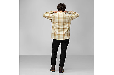 Image of Fjallraven Singi Flannel Overshirt - Womens, Chalk White/Dune Beige, Small, F86986-113-196-S