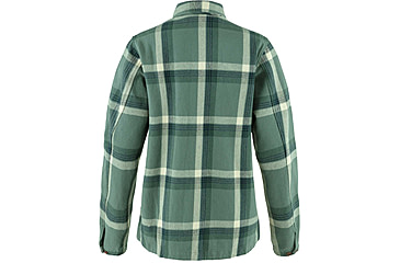 Image of Fjallraven Singi Flannel Overshirt - Womens, Patina Green/Deep Patina, Extra Large, F86986-614-679-XL