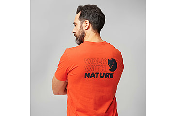 Image of Fjallraven Walkith Nature T-Shirt - Mens, Flame Orange, Extra Large, F12600216-214-XL