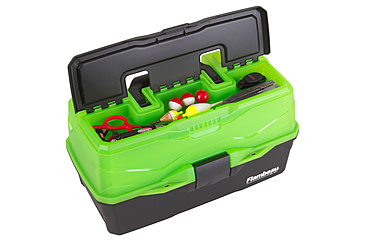 Image of Flambeau 3 Tray Classic Tackle Box, Frost Green/Black, 6383FG