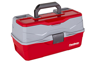 Image of Flambeau 3 Tray Classic Tackle Box, Red/Gray, 6383TB