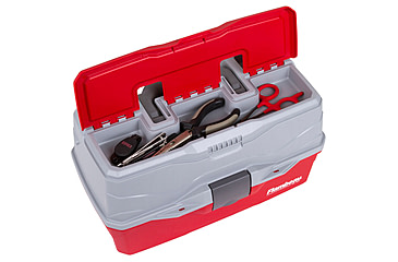 Image of Flambeau 3 Tray Classic Tackle Box, Red/Gray, 6383TB