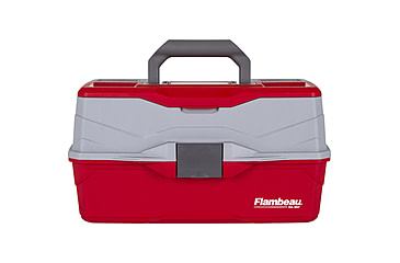 Image of Flambeau 3 Tray Classic Tackle Box, Red/Gray, 6383TB