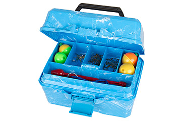 Image of Flambeau Big Mouth Tackle Kids Box Kit, Blue Swirl, 355BMR