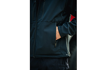 Image of Flying Cross Dutyguard Full Zip Softshell Jacket - Mens, LAPD Navy, Long, Large, 5740086LARGELONG