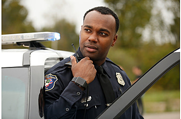 Image of Flying Cross Justice Long Sleeve Shirt w/ Zipper - Men's, LAPD Navy, 17in Neck, 36/37in Sleeve, 07W84Z861703637