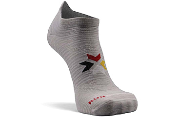 Image of Fox River Canyon Ultra-Lightweight Ankle Running Sock, White/Grey, Medium, 180127