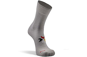 Image of Fox River Canyon Ultra-Lightweight Crew Running Sock, White/Grey, Small, 162949