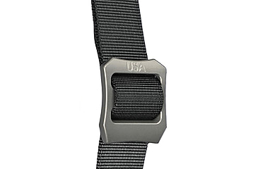Image of G-Code EDC Quest Belt, Black Belt/Gun Metal Anodized Buckle, 4XL 52in-56in, QUEST-BK-GM-4XL