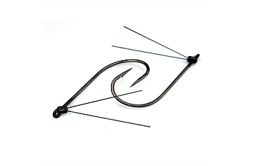 Image of Gamakatsu G-Finesse Weedless Wacky Hook, Titanium wdguard Nano Coat, Size 3/0, Qty 4, 367213