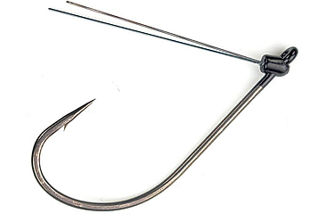 Image of Gamakatsu G-Finesse Weedless Wacky Hook, Titanium wdguard Nano Coat, Size 3/0, Qty 4, 367213