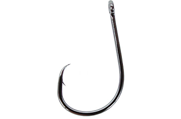 Image of Gamakatsu Octopus Circle Hook, Needle Point, Ringed Eye, NS Black, Size 1, 25 per Pack, 265410-25