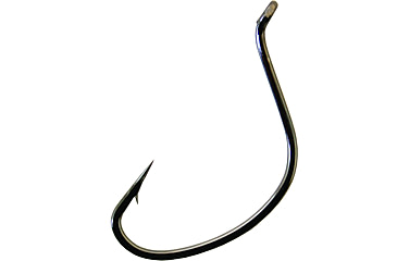 Image of Gamakatsu Shiner Hook, Needle Point, All Purpose, Up Eye, NS Black, Size 1/0, 6 per Pack, 52411
