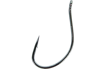 Image of Gamakatsu Split Shot/Drop Shot Hook, Needle Point Ringed Eye, NS Black, Size 1, 25 per Pack, 50410-25
