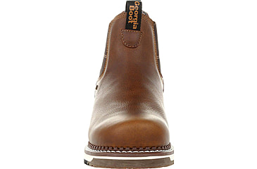 Image of Georgia Boot AMP LT Wedge Steel Toe Waterproof Chelsea Work Boot - Mens, Medium, Brown, 10, GB00353-100M