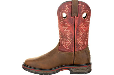 Image of Georgia Boot Carbo-Tec Waterproof 11 inch Pull-On Boot - Mens, Brown/Red, 12, GB00221-120M