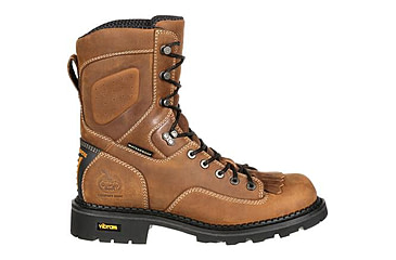 Image of Georgia Boot Comfort Core Waterproof Logger 8 inch Work Boot w/Composite Toe - Mens, Crazy Horse, 9.5, GB00123-095M