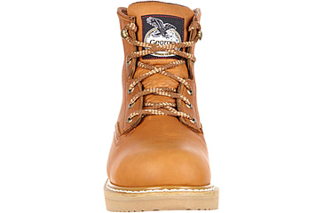 Image of Georgia Boot Wedge Steel Toe 6in Work Boot - Mens, Wide, Baracuda Gold, 10, G6342-100W