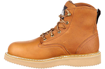 Image of Georgia Boot Wedge Steel Toe 6in Work Boot - Mens, Wide, Baracuda Gold, 10, G6342-100W